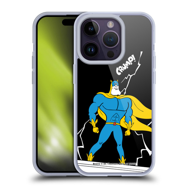 Beano Bananaman Graphics Lightning Soft Gel Case for Apple iPhone 14 Pro & MagSafe