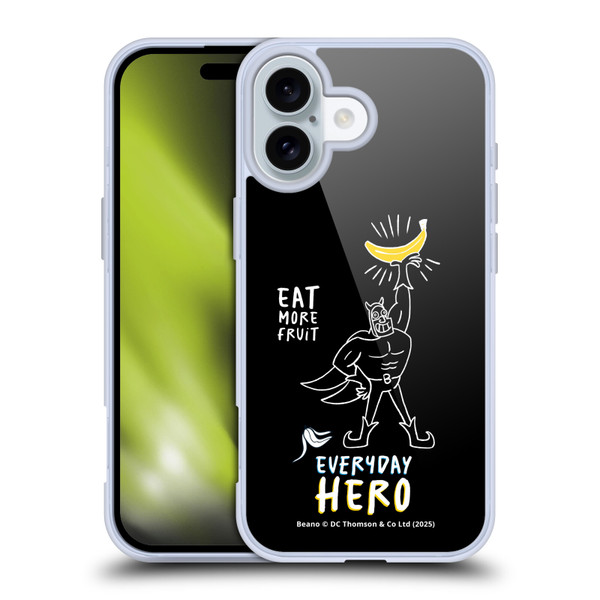 Beano Bananaman Graphics Everyday Hero Soft Gel Case for Apple iPhone 16 & MagSafe