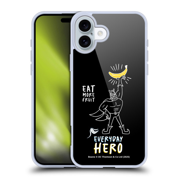 Beano Bananaman Graphics Everyday Hero Soft Gel Case for Apple iPhone 16 Plus & MagSafe