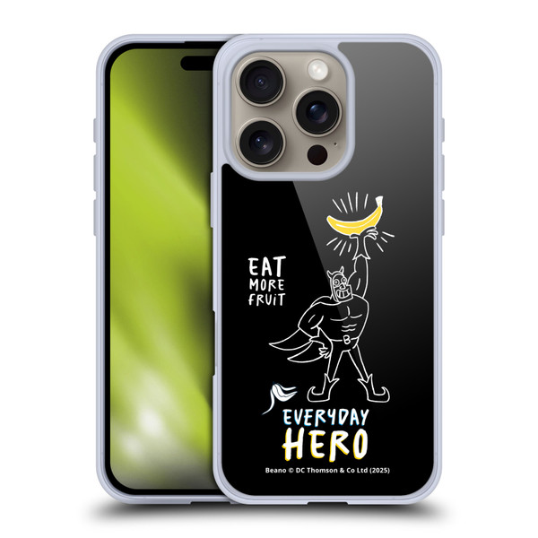 Beano Bananaman Graphics Everyday Hero Soft Gel Case for Apple iPhone 16 Pro & MagSafe
