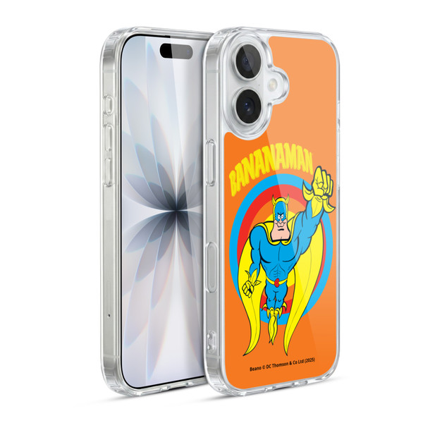 Beano Bananaman Graphics Fly Soft Gel Case for Apple iPhone 17