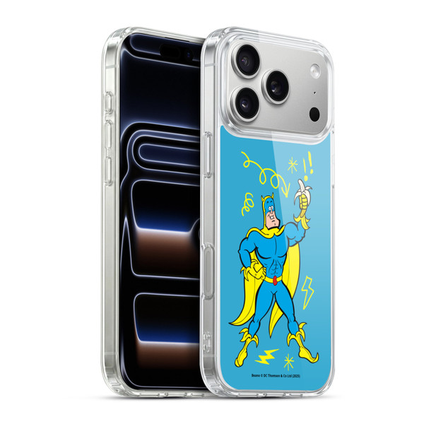 Beano Bananaman Graphics Blue Soft Gel Case for Apple iPhone 17 Pro Max