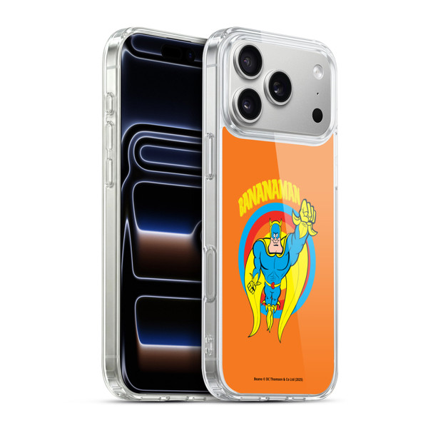 Beano Bananaman Graphics Fly Soft Gel Case for Apple iPhone 17 Pro Max