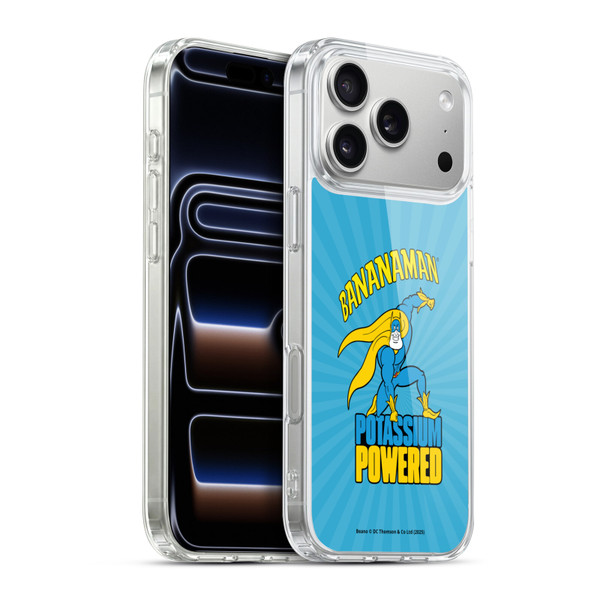 Beano Bananaman Graphics Potassium Powered Soft Gel Case for Apple iPhone 17 Pro Max