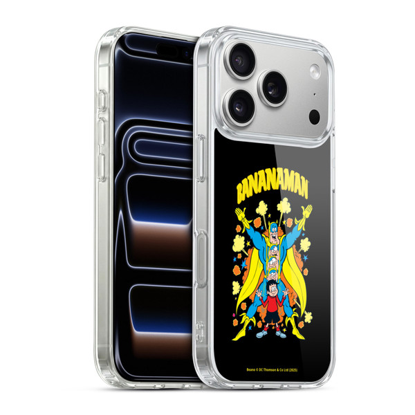 Beano Bananaman Graphics Characters Soft Gel Case for Apple iPhone 17 Pro