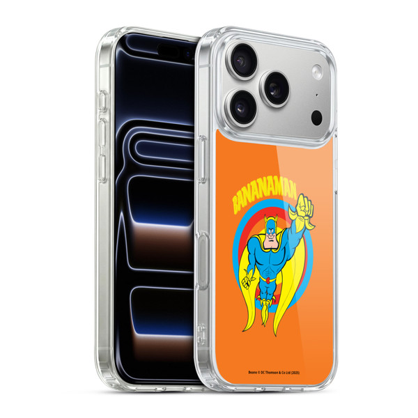 Beano Bananaman Graphics Fly Soft Gel Case for Apple iPhone 17 Pro