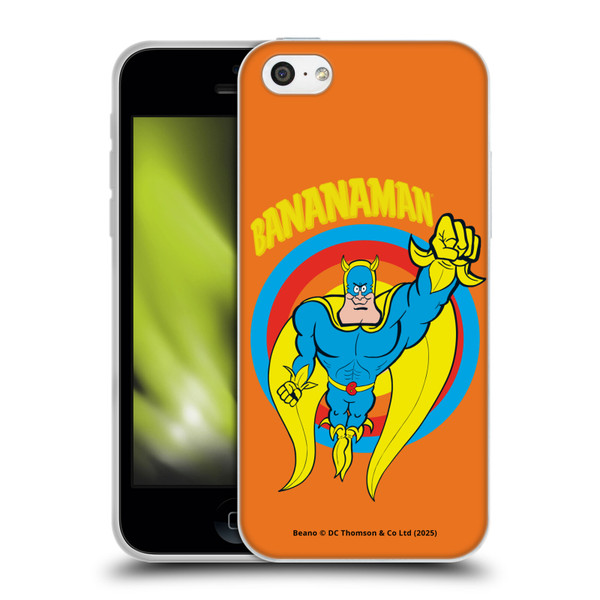 Beano Bananaman Graphics Fly Soft Gel Case for Apple iPhone 5c