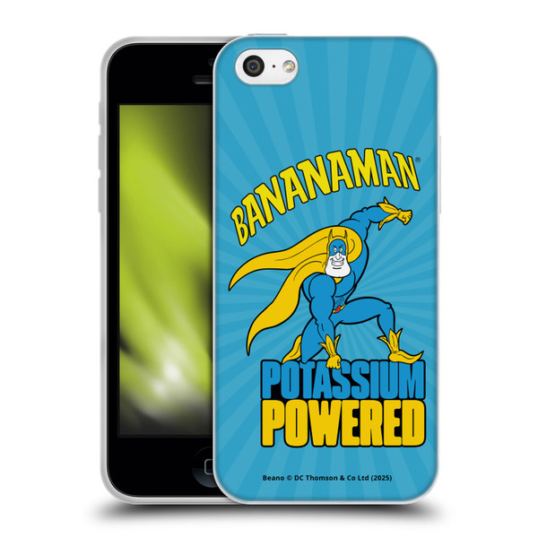 Beano Bananaman Graphics Potassium Powered Soft Gel Case for Apple iPhone 5c