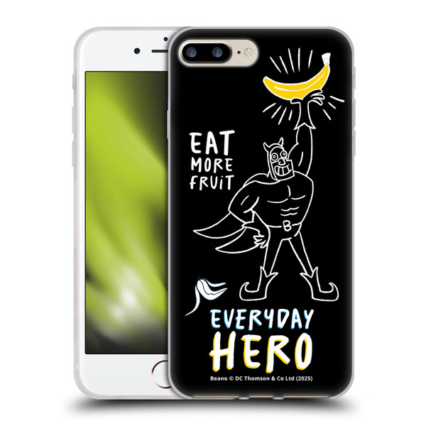 Beano Bananaman Graphics Everyday Hero Soft Gel Case for Apple iPhone 7 Plus / 8 Plus & MagSafe