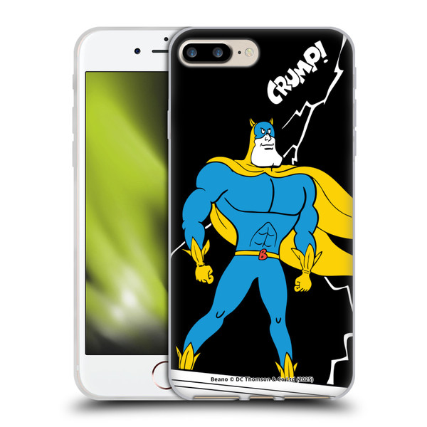 Beano Bananaman Graphics Lightning Soft Gel Case for Apple iPhone 7 Plus / 8 Plus & MagSafe