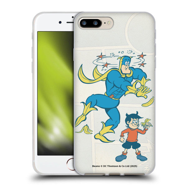Beano Bananaman Graphics With Dennis Soft Gel Case for Apple iPhone 7 Plus / 8 Plus & MagSafe