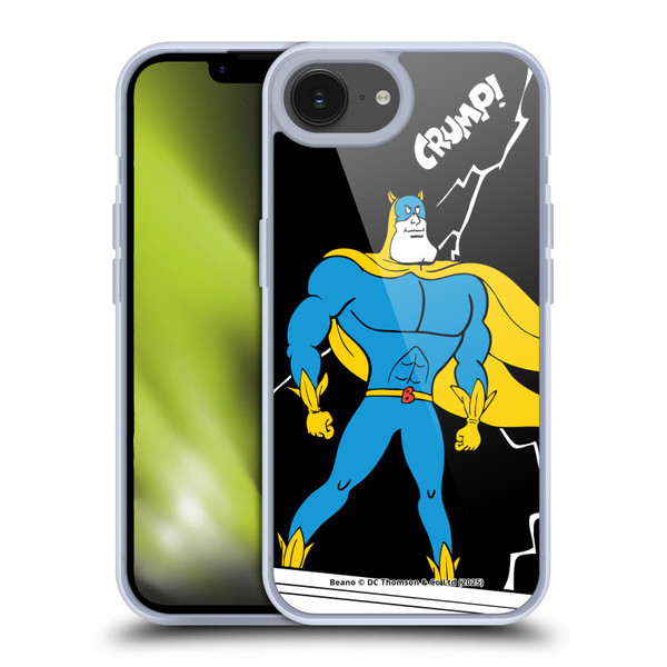 Beano Bananaman Graphics Lightning Soft Gel Case for Apple iPhone 16e / Apple iPhone 17e & MagSafe