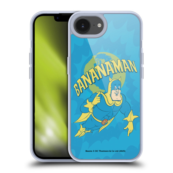 Beano Bananaman Graphics World Soft Gel Case for Apple iPhone 16e / Apple iPhone 17e & MagSafe