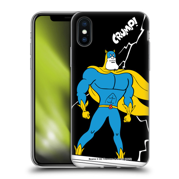 Beano Bananaman Graphics Lightning Soft Gel Case for Apple iPhone X / iPhone XS & MagSafe