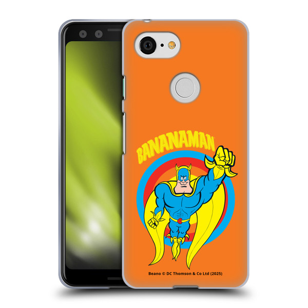Beano Bananaman Graphics Fly Soft Gel Case for Google Pixel 3