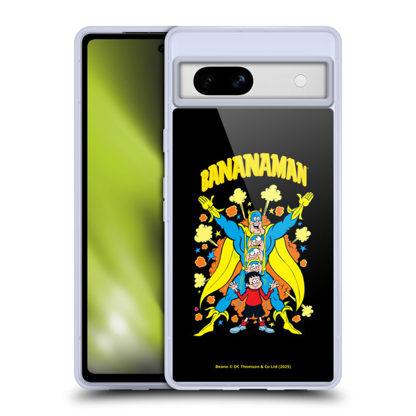 Beano Bananaman Graphics Characters Soft Gel Case for Google Pixel 7a