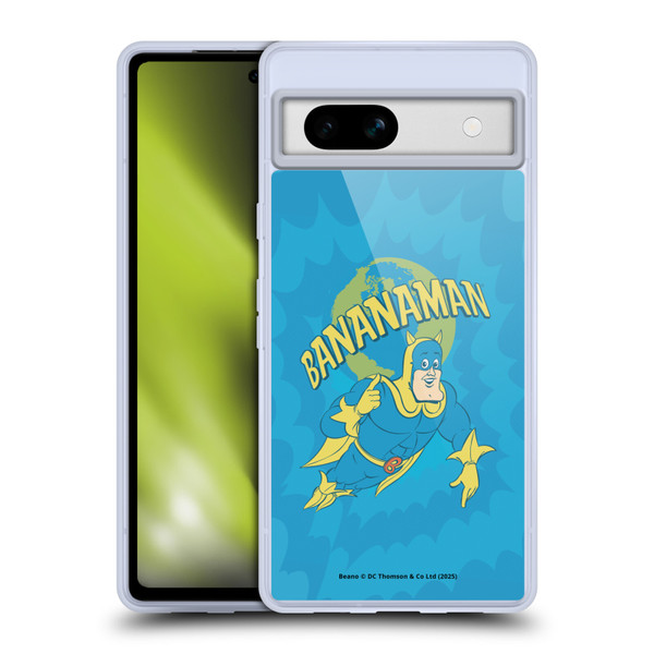 Beano Bananaman Graphics World Soft Gel Case for Google Pixel 7a