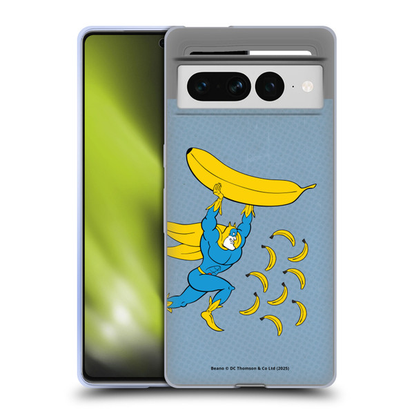 Beano Bananaman Graphics Banana Soft Gel Case for Google Pixel 7 Pro
