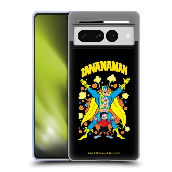 Beano Bananaman Graphics Characters Soft Gel Case for Google Pixel 7 Pro