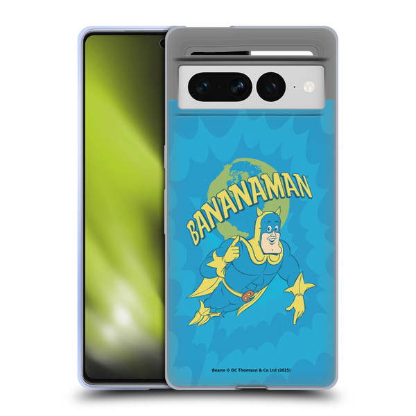 Beano Bananaman Graphics World Soft Gel Case for Google Pixel 7 Pro