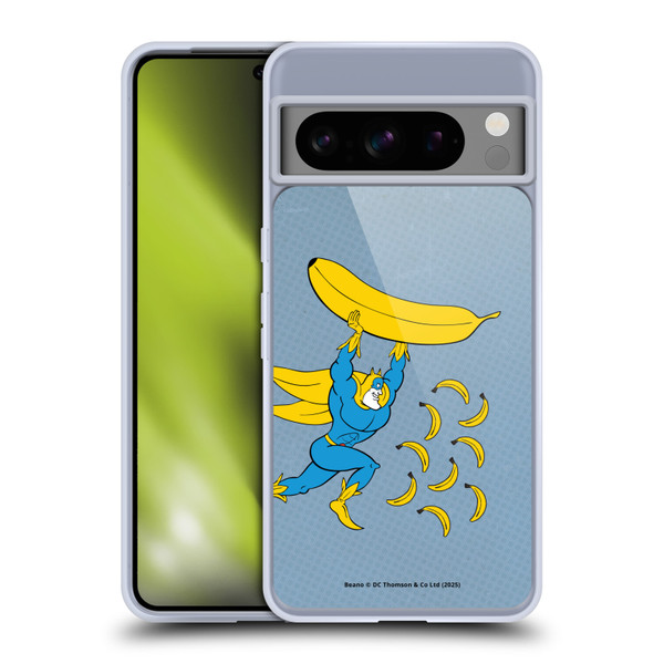 Beano Bananaman Graphics Banana Soft Gel Case for Google Pixel 8 Pro