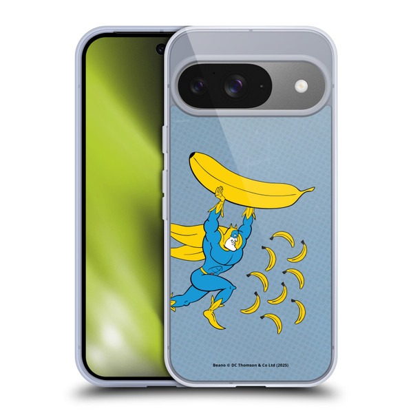 Beano Bananaman Graphics Banana Soft Gel Case for Google Pixel 9 / Pixel 9 Pro