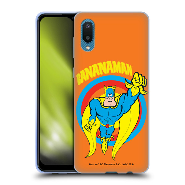 Beano Bananaman Graphics Fly Soft Gel Case for Samsung Galaxy A02/M02 (2021)