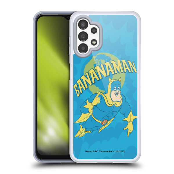 Beano Bananaman Graphics World Soft Gel Case for Samsung Galaxy A13 (2022)