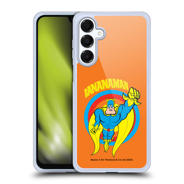 Beano Bananaman Graphics Fly Soft Gel Case for Samsung Galaxy A16 5G & MagSafe