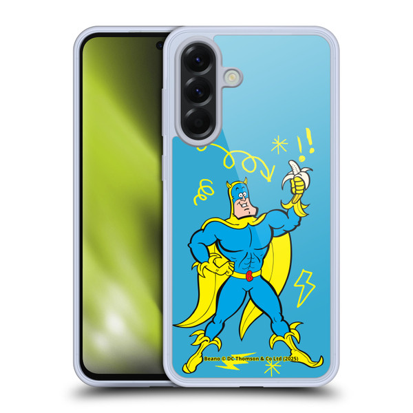 Beano Bananaman Graphics Blue Soft Gel Case for Samsung Galaxy A56 5G