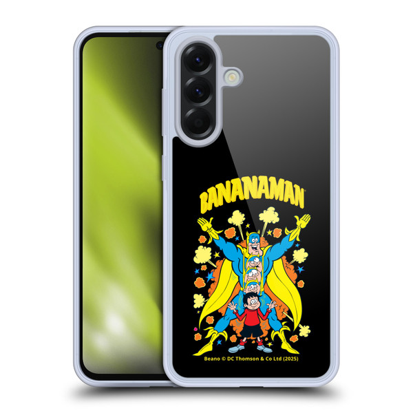 Beano Bananaman Graphics Characters Soft Gel Case for Samsung Galaxy A56 5G