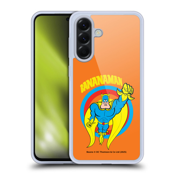 Beano Bananaman Graphics Fly Soft Gel Case for Samsung Galaxy A56 5G