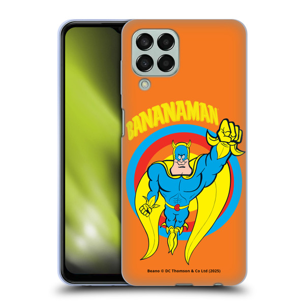 Beano Bananaman Graphics Fly Soft Gel Case for Samsung Galaxy M33 (2022)
