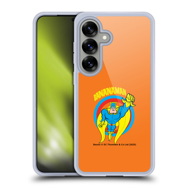 Beano Bananaman Graphics Fly Soft Gel Case for Samsung Galaxy S25 & MagSafe