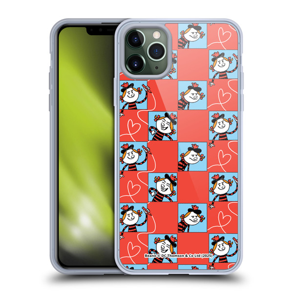 Beano Bananaman Patterns Minnie Heart Soft Gel Case for Apple iPhone 11 Pro Max & MagSafe