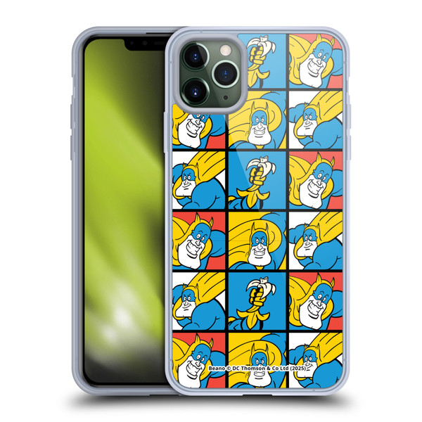 Beano Bananaman Patterns Squares Soft Gel Case for Apple iPhone 11 Pro Max & MagSafe