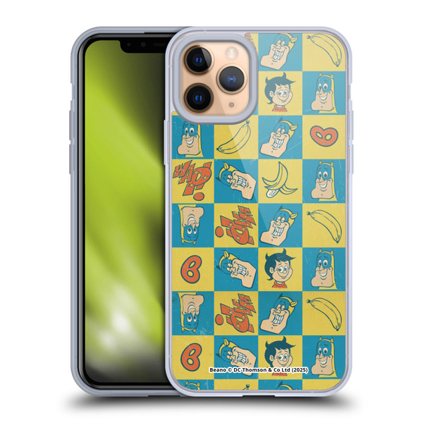 Beano Bananaman Patterns Classic Soft Gel Case for Apple iPhone 11 Pro & MagSafe