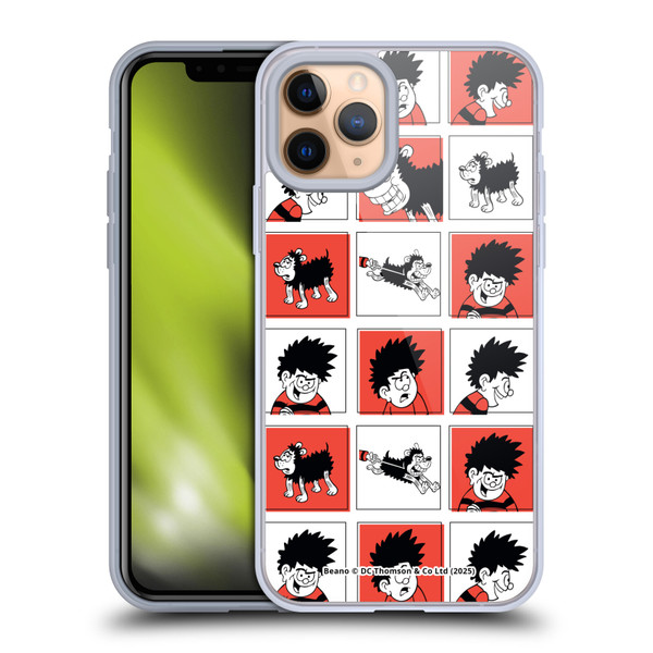 Beano Bananaman Patterns Dennis Soft Gel Case for Apple iPhone 11 Pro & MagSafe