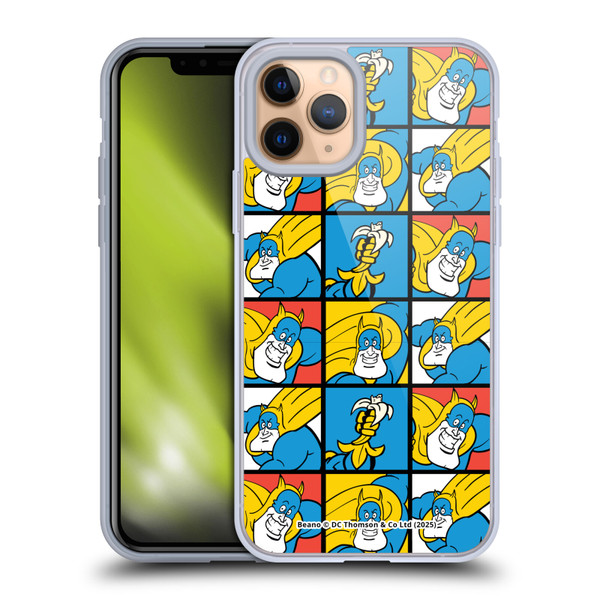 Beano Bananaman Patterns Squares Soft Gel Case for Apple iPhone 11 Pro & MagSafe