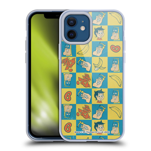Beano Bananaman Patterns Classic Soft Gel Case for Apple iPhone 12 / iPhone 12 Pro & MagSafe