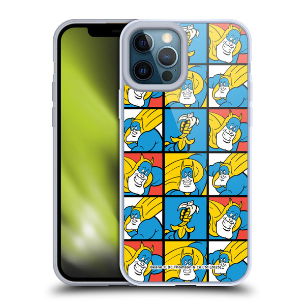 Beano Bananaman Patterns Squares Soft Gel Case for Apple iPhone 12 Pro Max & MagSafe