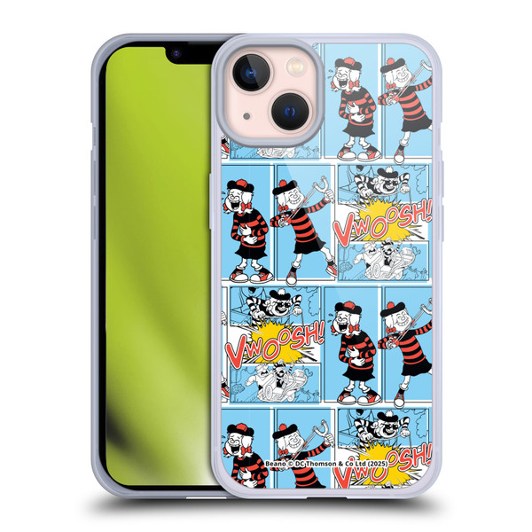Beano Bananaman Patterns Minnie Soft Gel Case for Apple iPhone 13