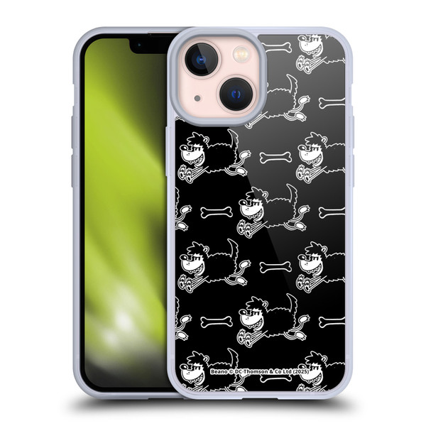 Beano Bananaman Patterns Gnasher Soft Gel Case for Apple iPhone 13 Mini & MagSafe