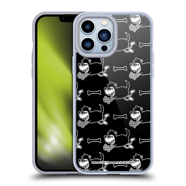 Beano Bananaman Patterns Gnasher Soft Gel Case for Apple iPhone 13 Pro Max & MagSafe