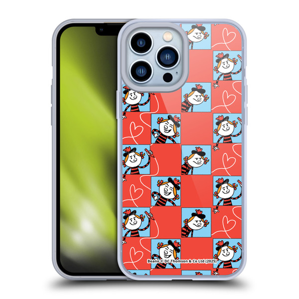 Beano Bananaman Patterns Minnie Heart Soft Gel Case for Apple iPhone 13 Pro Max & MagSafe