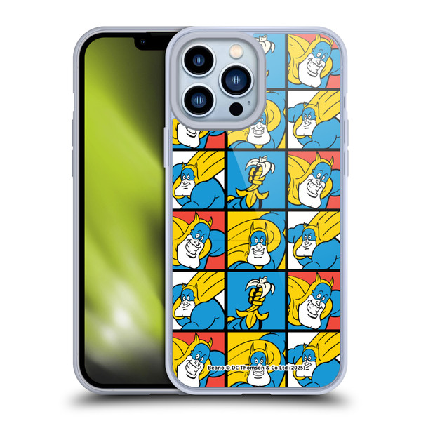 Beano Bananaman Patterns Squares Soft Gel Case for Apple iPhone 13 Pro Max & MagSafe