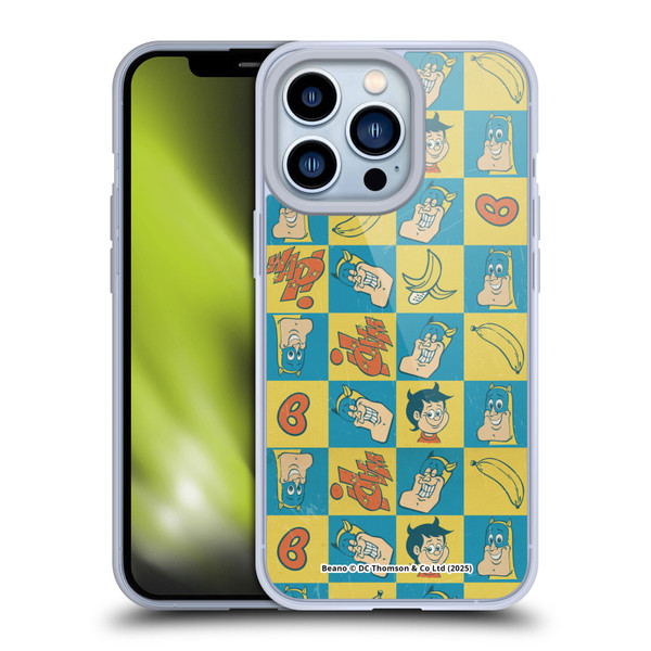 Beano Bananaman Patterns Classic Soft Gel Case for Apple iPhone 13 Pro & MagSafe