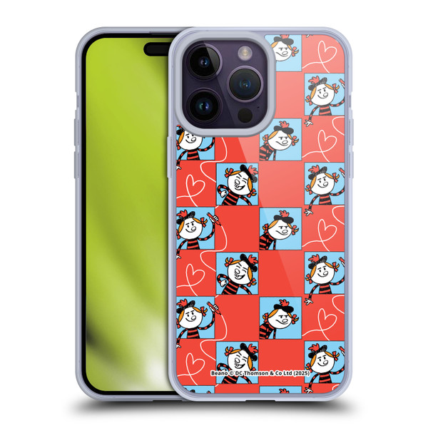 Beano Bananaman Patterns Minnie Heart Soft Gel Case for Apple iPhone 14 Pro Max & MagSafe