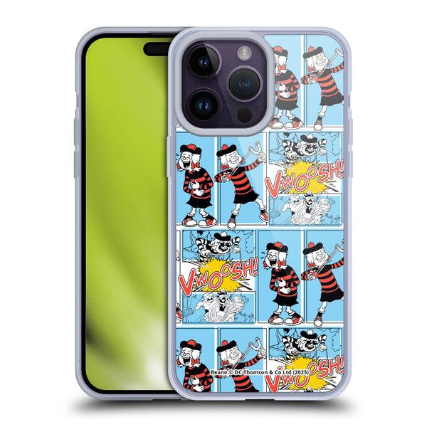 Beano Bananaman Patterns Minnie Soft Gel Case for Apple iPhone 14 Pro Max & MagSafe