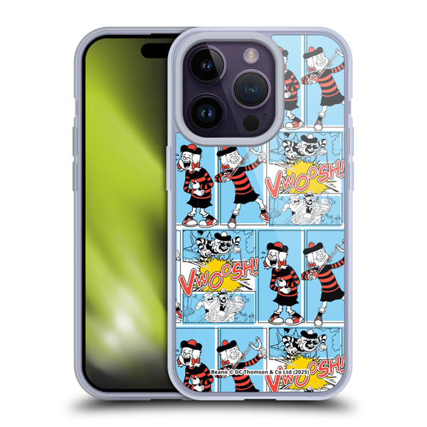 Beano Bananaman Patterns Minnie Soft Gel Case for Apple iPhone 14 Pro & MagSafe